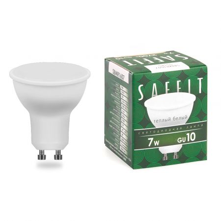 Лампа светодиодная SAFFIT SBMR1607 MR16 GU10 7W 2700K 55145