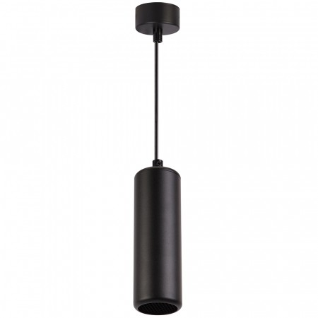 Светильник потолочный Feron HL3658 Barrel ECHO levitation  12W, 230V, GX53, чёрный, с  антибликовой сеточкой, на подвесе 1,7 м 48403