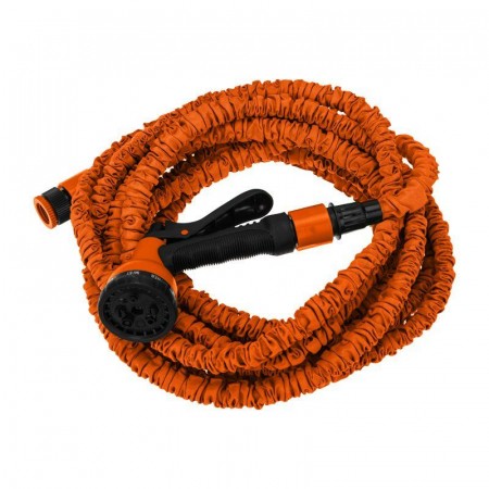 Набор поливочный растягивающийся шланг 20м пистолет 7 режимов соединитель ЧЕТЫРЕ СЕЗОНА 62-0258