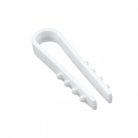 Дюбель-хомут d5-10мм для круглого кабеля бел. (уп.50шт) PROxima EKF plc-ncs50-5x10w