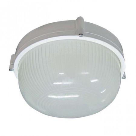 Светильник "Банник" 1301 НПП 03-60-013 1х60Вт E27 IP65 круг малый корпус бел. Элетех 1005500934