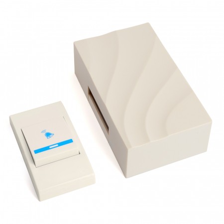 Звонок с кнопкой проводной Feron DB-102 электромеханический слоновая кость 230V 48806