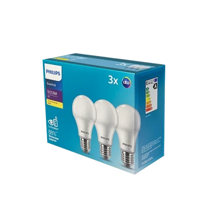 9W (=80W) E27 3000K ESSLEDBulb (Экопак 3шт) - Светодиодная лампа PHILIPS