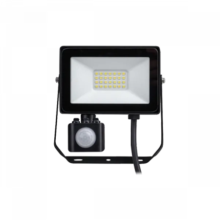 20W/6500K (=160W) СЕНСОР IP65 1900lm Чёрный - Светодиодный прожектор с датчиком PHILIPS BVP150
