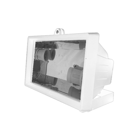 FL-2016-1 2xE27/60W MAX - Белый прожектор под 2 лампы Е27 FOTON LIGHTING