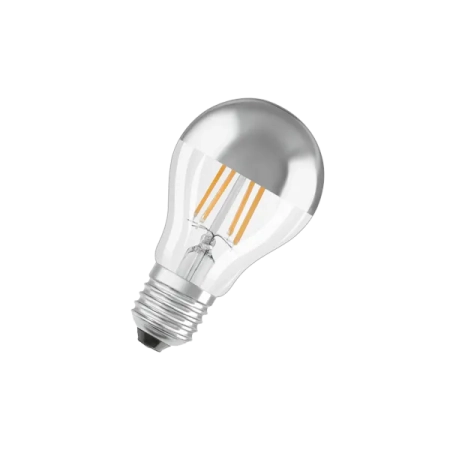 6.5W/827 (=50W) E27 MIRROR PARATHOM FILAMENT (СЕРЕБРЯНЫЙ КУПОЛ) - Светодиодная филаментная лампа OSRAM