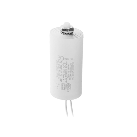 VS 16 мкФ ±10% 250V  d40x63  -25C/+85C  M8x10 (Пласт. корпус/провода 250мм) - Конденсатор