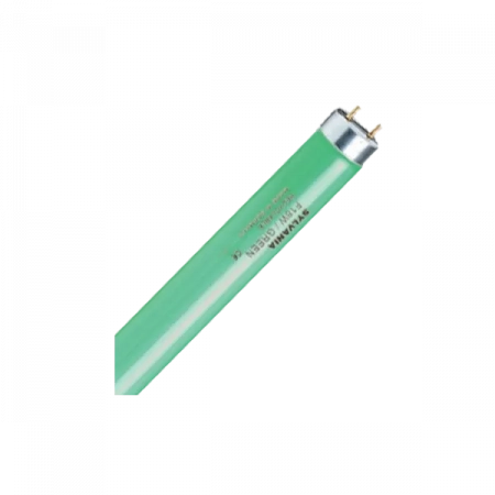 F 18W/GREEN  G13  1300Lm  d26x600mm (зеленая) - цветная люминесцентная лампа T8 SYLVANIA