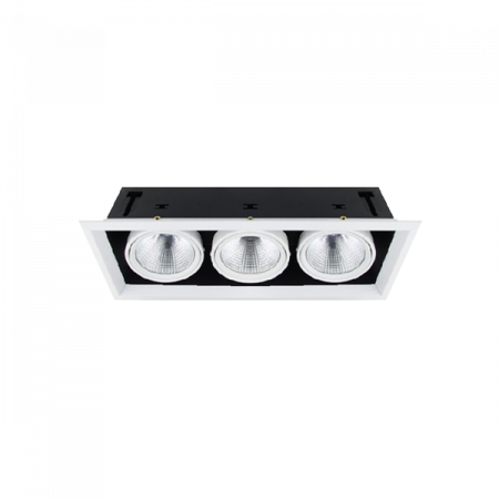 FL-LED Grille-111-3  90W  4000K 500*185*150мм 90Вт 7200Лм (светильник карданный светодиодный белый)