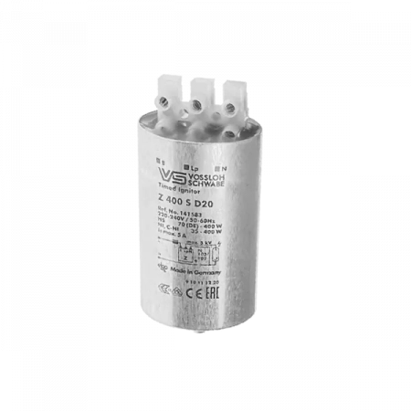 Z  400 S D20(таймер) 220-240V 5A 4-5kV d45x90  1м  IPP-техн (МГЛ_C-HI 35-400W/ДНаТ 70-400W) - ИЗУ VS