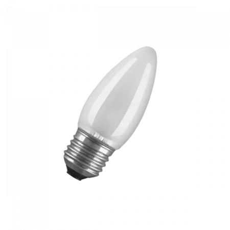 CLASSIC B FR  60W  230V E27 (d35x99) - лампа накаливания свеча матовая OSRAM