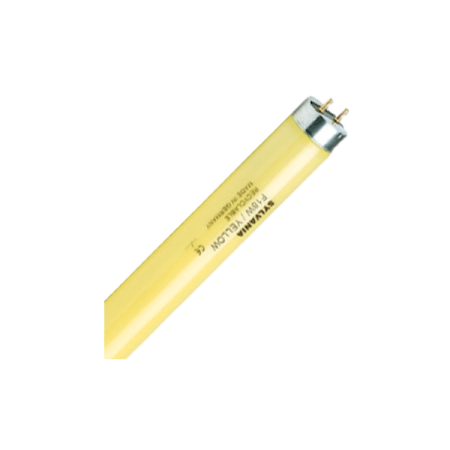 F 58W/YELLOW  G13 2500Lm  d26x1500mm (желтая) - цветная люминесцентная лампа T8 SYLVANIA