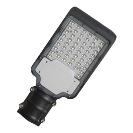 FL-LED Street-01  30W  Grey  6500K  340*130*53мм D50   3200Лм   220-240В  (консольный светодиодный)