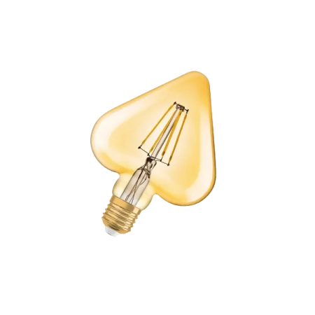4.5W/2400K (=40W) E27  HEART/FILAMENT/GOLD  165x125мм - Светодиодная филаментная лампа Сердце OSRAM Vintage 1906 LED