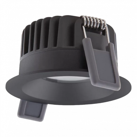 SPOT FIX 8W/927  DIM (Отсечка) 36° IP44 640Lm d81(68)x42  DIP-перекл - чёрный LED светильник LEDV