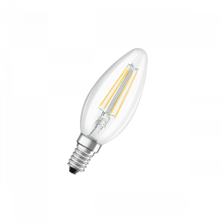 4W/927 (=40W) E14 DIM PARATHOM PRO FILAMENT Ra90 прозрачная - Светодиодная филаментная лампа Свеча OSRAM