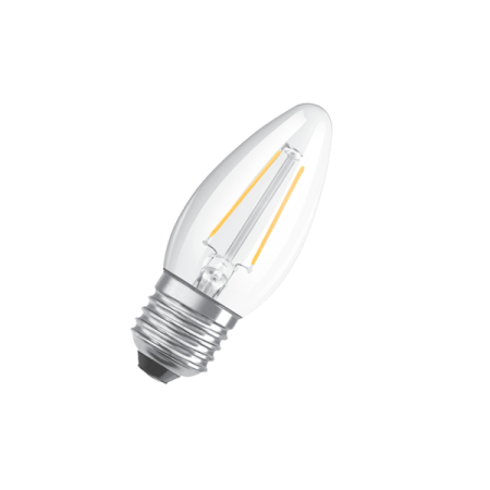4.8W/2700K (=40W) E27 DIM PARATHOM FILAMENT прозрачная - Светодиодная филаментная лампа Свеча OSRAM