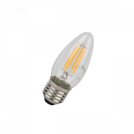 4W/6500K (=40W) E27 230V  LED STAR 5Y FILAMENT прозрачная - Светодиодная филаментная лампа Свеча OSRAM