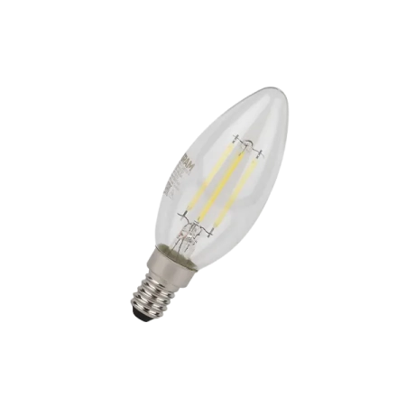 4W/6500K (=40W) E14 230V  LED Star 5Y FILAMENT прозрачная - Светодиодная филаментная лампа Свеча OSRAM