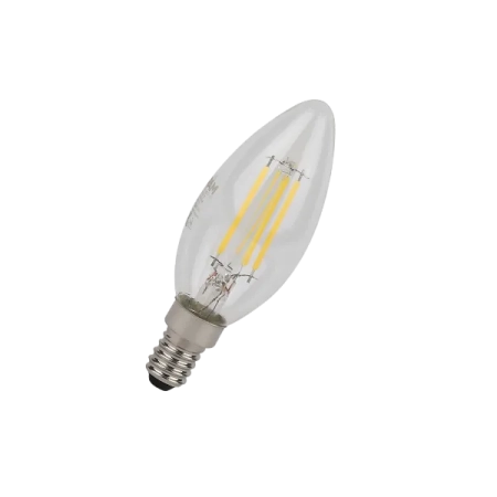 4W/4000K (=40W) E14 230V  LED STAR 5Y FILAMENT прозрачная - Светодиодная филаментная лампа Свеча OSRAM