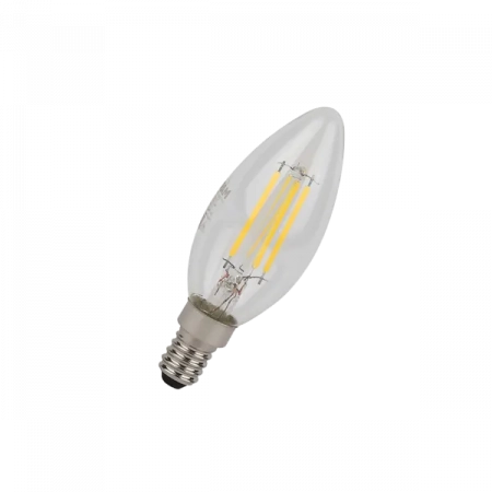 4W/2700K (=40W) E14 230V  LED Star 5Y FILAMENT прозрачная - Светодиодная филаментная лампа Свеча OSRAM