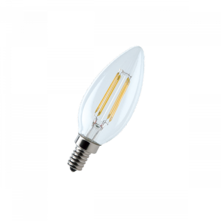 6W (=60W) E14 3000К Filament 220V 600Лм 35*98мм FOTON_LIGHTING - лампа свеча прозрачная