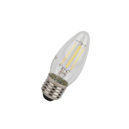 5W/6500K (=60W) E27 230V  LED STAR 5Y FILAMENT прозрачная - Светодиодная филаментная лампа Свеча OSRAM