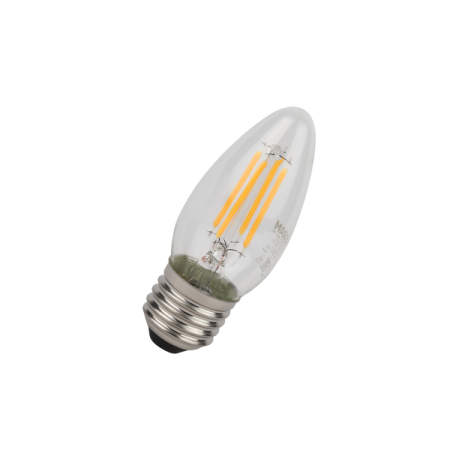 6W/2700K (=75W) E27 230V  LED STAR 5Y FILAMENT прозрачная - Светодиодная филаментная лампа Свеча OSRAM
