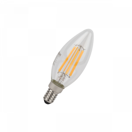 6W/2700K (=75W) E14 230V  LED STAR 5Y FILAMENT прозрачная - Светодиодная филаментная лампа Свеча OSRAM