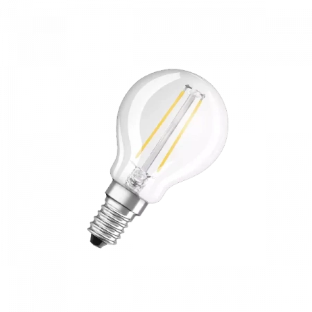 2.5W/2700K (=25W) E14 PARATHOM FILAMENT прозрачная - Светодиодная филаментная лампа Шарик OSRAM