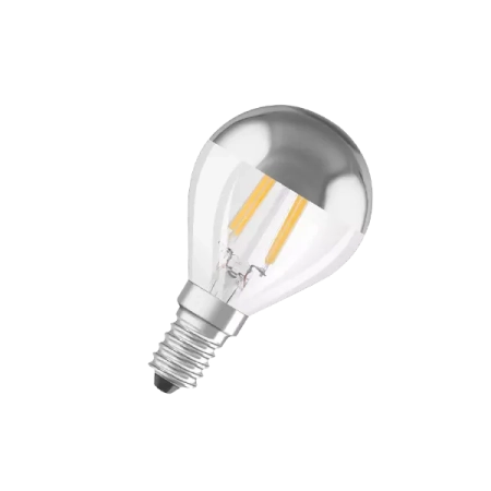 4W/2700K (=31W) E14 MIRROR FILAMENT PARATHOM (серебряный купол) - Светодиодная филаментная лампа Шарик OSRAM
