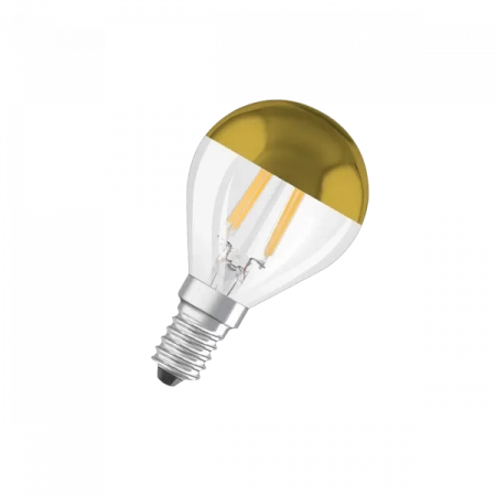 4W/2700K (=34W) E14 MIRROR FILAMENT LED STAR (золотой купол) - Светодиодная филаментная лампа Шарик OSRAM