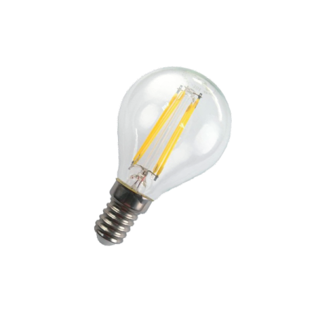 FL-LED Filament G45 6W E14 3000К 220V 600Лм 45*75мм - Светодиодная Филаментная лампа шарик прозрачная FOTON_LIGHTING