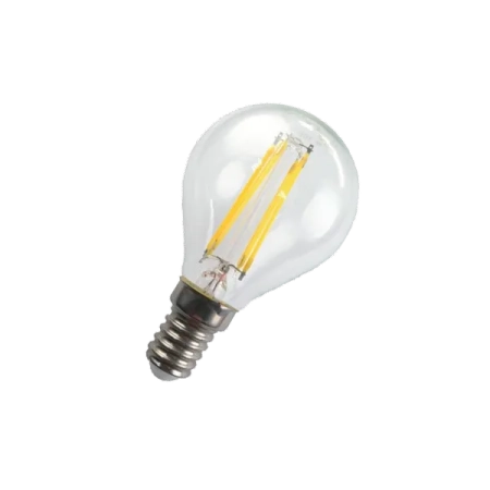 FL-LED Filament G45 7.5W E14 3000К 220V 750Лм 45*75мм FOTON_LIGHTING  -  лампа шарик прозрачная