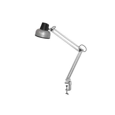 Бета НДБ37-60-013 (220В, 60Вт, ЛОН/LED Е27, на металл. струбцине), серебро
