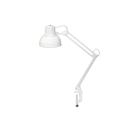 Бета-К НДБ37-60-159 (220В, 60Вт, ЛОН/LED Е27, на струбцине МС)  настол., без лампы, белый