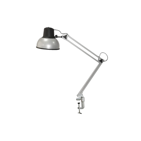 Бета-К НДБ37-60-159 (220В, 60Вт, ЛОН/LED Е27, на струбцине МС)  настол., без лампы, серебристый