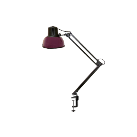 Бета-К НДБ37-60-159 (220В, 60Вт, ЛОН/LED Е27, на струбцине МС)  настол., без лампы, фиолетовый