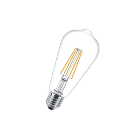 6W3000K(=60W) E27 EDISON FILAMENT прозрачная - Светодиодная филаментная лампа Эдисон PHILIPS
