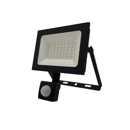50W/4200К SENSOR (ЧЁРНЫЙ)  220-240В  4250Лм 170x180x45мм - Светодиодный прожектор с датчиком движения и освещённости FOTON LIGHTING