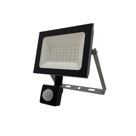 50W/4200К SENSOR (СЕРЫЙ)  220-240В  4250Лм 146x150x45мм - Светодиодный прожектор с датчиком движения и освещённости FOTON LIGHTING