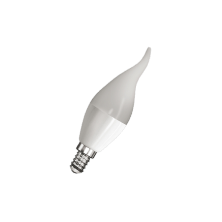 FL-LED CA37 7.5W E14 4200К 220V 700Лм 37*108мм FOTON_LIGHTING  -  лампа свеча на ветру
