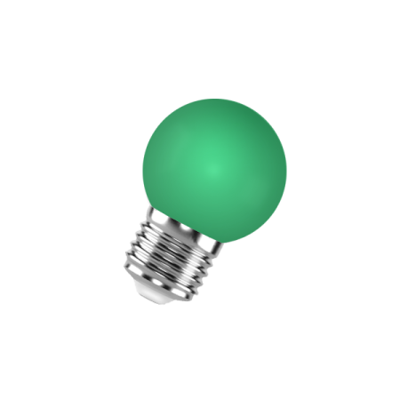 FL-LED DECO-GL45 1W E27    GREEN   230V  E27 зеленый (LED шарик) FOTON  -  лампа