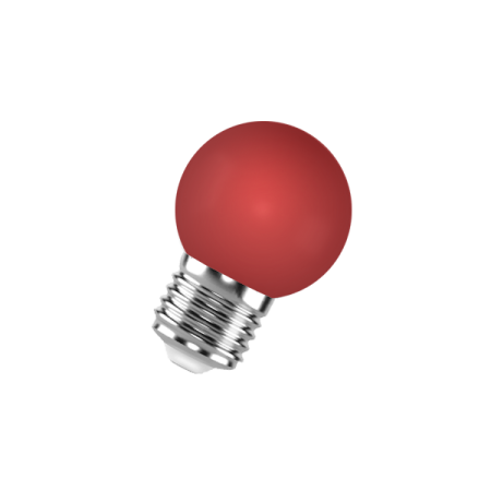 FL-LED DECO-GL45 1W E27    RED      230V  E27 красный (LED шарик) FOTON  -  лампа