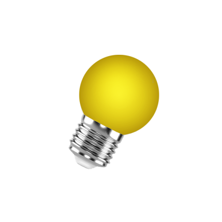 FL-LED DECO-GL45 1W E27    YELLOW  230V  E27 желтый (LED шарик) FOTON  -  лампа